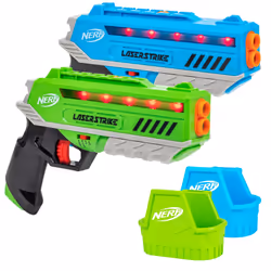 Nerf Laser Strike 2 Player Laser Tag Game Pack Complete with 2 300ft Range Blasters & 2 Holsters - Indoor or Outdoor Play Arc ...