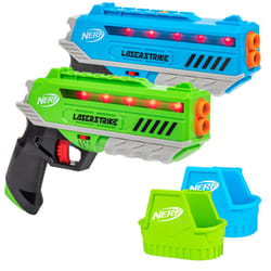 Nerf Laser Strike 2 Player Laser Tag Game Pack Complete with 2 300ft Range Blasters & 2 Holsters - Indoor or Outdoor Play Arcade Games  Toys for Kids
