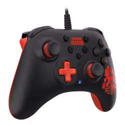Hori HORIPAD Turbo Mario Black, Red Gamepad Nintendo Switch