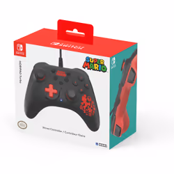 Hori HORIPAD Turbo Mario Black, Red Gamepad Nintendo Switch - Additional view 6
