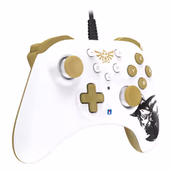 Hori HORIPAD Turbo Zelda Gold, White Gamepad Nintendo Switch