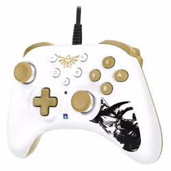Hori HORIPAD Turbo Zelda Gold, White Gamepad Nintendo Switch
