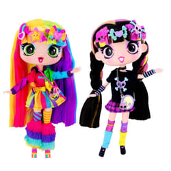 Decora Fashion Girlz Doll 11 inches-Decora + Luna | Set of 2 Fashion Dolls | Set of 2 Colorful Dolls | Nicely Packaged Set of Doll Clothes  Dolls & Ac