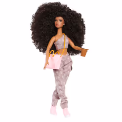 Naturalistas Fashion Pack Coffee Casual 7-Piece Outfit and Accessories Set for 11.5-Inch Tall Naturalistas Dolls, Designed an ...