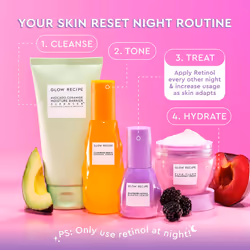 Glow Recipe Blackberry Retinol Face Serum - Anti Aging Night Serum & Pore Minimizer with Hydrating Triple Retinoids to Help Clarify Blemishes  Smooth