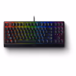 Razer BlackWidow V3 TKL Mechanical Gaming Keyboard: Yellow Mechanical Switches Linear & Silent - Chroma RGB - Compact Form Fa ...