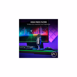Razer Seiren V2 Pro USB Microphone for Streaming, Gaming, Recording, Podcasting on PC, Twitch, YouTube: High Pass Filter - Mic Monitoring and Gain