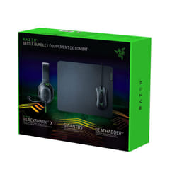 Razer Battle Bundle - DeathAdder V2 -BlackShark V2 X- Gigantus V2 M - Black