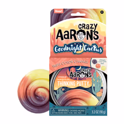 Crazy Aaron Goodnight Cactus, Putty, 3 yr(s), Silicone, Multicolour