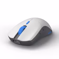 Glorious PC Gaming Race Series One, Right-hand, Optical, RF Wireless, 19000 DPI, Blue, Grey, White