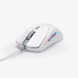 Glorious Gaming O 2, Right-hand, Optical, USB Type-A, 26000 DPI, 1 ms, White