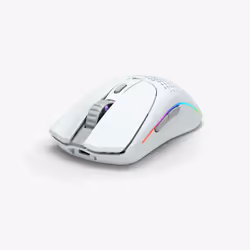 Glorious Gaming O 2, Right-hand, Laser, RF Wireless + USB Type-C, 26000 DPI, 1 ms, White