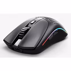Glorious Gaming O 2, Right-hand, Laser, RF Wireless + USB Type-C, 26000 DPI, 1 ms, Black