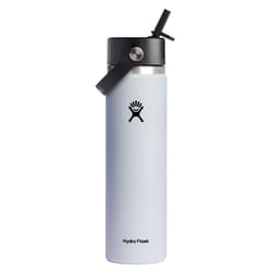 Hydro Flask Wide Flex Straw Cap White 24 Oz