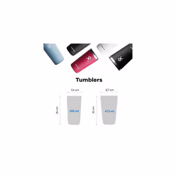 - All Around Tumbler 355 ml (12 oz) with Closable Spill Proof Press-In Lid - Stainless Steel Double Wall Vacuum Insulated Travel Mug - Hot and Cold