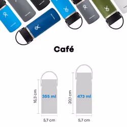 Hydro Flask Wide Mouth with Flex Sip Lid - Insulated Water Bottle Travel Cup Coffee Mug Tumbler 16 Oz