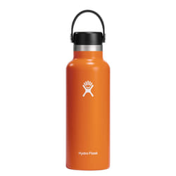 Hydro Flask 18 oz Standard Mouth with Flex cap Stainless Steel Reusable Water Bottle Mesa -AVacuum Insulated, Dishwasher Safe, BPA-Free, Non-Toxic