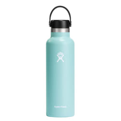 Hydro Flask 21 oz Standard Mouth with Flex cap Stainless Steel Reusable Water Bottle Dew -AVacuum Insulated, Dishwasher Safe, BPA-Free, Non-Toxic