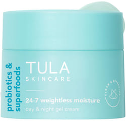 TULA Skin Care 24-7 Weightless Moisture Hydrating Day & Night Cream - Travel-Size  Anti-Aging Lightweight Gel Cream Moisturizer for Face  Contains Wat