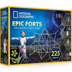 National Geographic Indoor Fort Building Kit - 225 Pieces for Creative