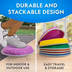 NATIONAL GEOGRAPHIC Stepping Stones for Kids - 6 Durable Non-Slip Ston