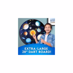 Dart Board for Kids - Dart Ball Game Set with Lightweight 28" Reversible Dartboard and Sticky Balls in 4 Colours, Indoor Games for Kids, Kids Darts