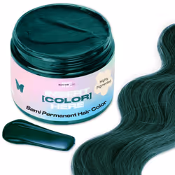 INH Semi Permanent Hair Color | Color Depositing Conditioner | Emerald Green Hair Dye | No Bleach & No Peroxide Temporary Tin ...
