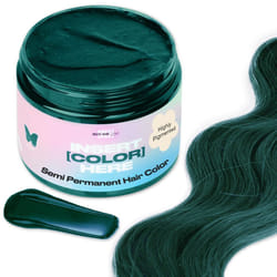 INH Semi Permanent Hair Color | Color Depositing Conditioner | Emerald Green Hair Dye | No Bleach & No Peroxide Temporary Tint for Women & Men | Vegan