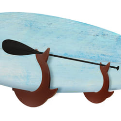 Yes4All Surf Surfboard Wall Rack for Longboards and Shortboards  Beautiful Wood Wall Display Mount Works Indoor and Outdoor