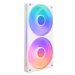 F240 RGB Core - 240mm Single-Frame Fan Unit with 2 x 120mm RGB Fans - Speed & Lighting Control - High Static Pressure & Airfl ...