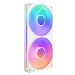 F240 RGB Core - 240mm Single-Frame Fan Unit with 2 x 120mm RGB Fans - Speed & Lighting Control - High Static Pressure & Airflow - Fluid Dynamic