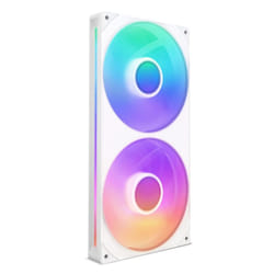 F280 RGB Core - 280mm Single-Frame Fan Unit with 2 x 140mm RGB Fans - Speed & Lighting Control - High Static Pressure & Airflow - Fluid Dynamic