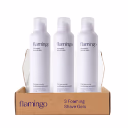 FLAMINGO Women's Foaming Shaving Gel with Aloe Vera 6.7oz - 3ct