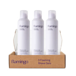 FLAMINGO Women's Foaming Shaving Gel with Aloe Vera  6.7oz - 3ct