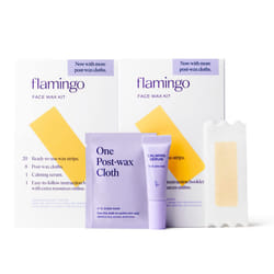 Flamingo Womens Face Waxing Kit  40 Wax Strips