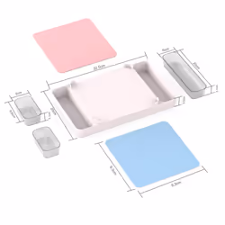 Chopping Board Set with Plastic Bowls, Cutting Boards Kitchen, BPA Free Plastic Chopping Boards Colour Coded, Chopping Board Dishwasher Safe, Non-Slip