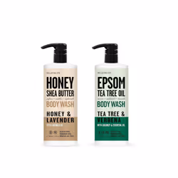 Wellbeing Spa Honey Shea Butter  Tea Tree Oil Body Washes 32 fl oz Honey  Lavender Tea Tree  Verbena  Home and Body Co