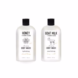 Skin Verse Cleansing Body Wash Set Honey  Vitamin C Goat Milk  Vitamin E Two 28 fl oz  Home and Body Co