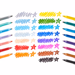 OOLY Rainbow Sparkle marker 15 pc(s) Black, Blue, Brown, Cyan, Green, Grey, Light Blue, Light magenta, Mint, Orange, Peach, Purple, Red, Violet, Yellow