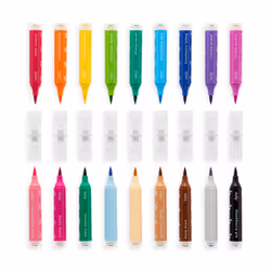 OOLY 130-070 marker 18 pc(s) Fine/Bullet tip Beige, Black, Blue, Brown, Cyan, Fuchsia, Green, Light Blue, Light Green, Light grey, Lime, Mauve, Moka, Orange, Pink, Purple, Red, Yellow