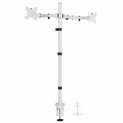 VIVO Dual Monitor Stand Up Desk Mount Extra Tall 39 inch Pole  Fully Adjustable Stand for up to 27 inch Screens  White  STAND ...