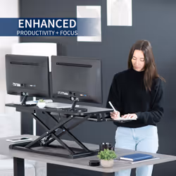 VIVO 36 inch Desk Converter  K Series  Height Adjustable Sit to Stand
