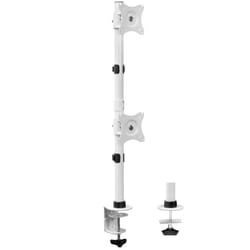 VIVO Dual Monitor Desk Mount Stand with Height Adjustment and VESA Plates for 2 LCD Ultrawide Screens up to 34 inches  Stacked Array  STAND-V002RW