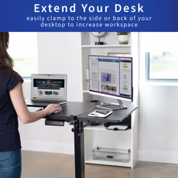 VIVO Clamp-on 24 x 12 inch (14 Including Clamps) Desk Extender  Wrist
