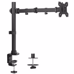 VIVO Single Large Monitor Arm Desk Mount Holds Screens up to 45 inch Ultrawide Fully Adjustable Stand with C-Clamp and Grom ...