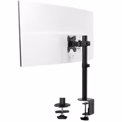 VIVO Clamp-on Single Ultra Wide Monitor Desk Mount Low Profile Heavy Duty Adjustable Stand for 1 Ultrawide Screen up to 45 i ...