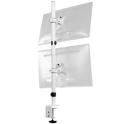 VIVO Dual Vertically Stacked LCD Monitor Desk Mount  Extra Tall Heavy Duty Adjustable Stand for 2 Ultrawide Screens up to 34 inches  22 lbs Capacity