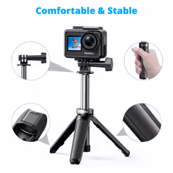 22cm Mini Tripod Selfie Stick Tripod Stand Compatible with AKASO Action Cameras EK7000/EK7000 Pro/Brave 4 Pro/Brave 7 LE/Brave 7/Brave 8/V50X/V50