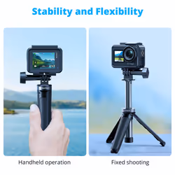 22cm Mini Tripod Selfie Stick Tripod Stand Compatible with AKASO Action Cameras EK7000/EK7000 Pro/Brave 4 Pro/Brave 7 LE/Brave 7/Brave 8/V50X/V50