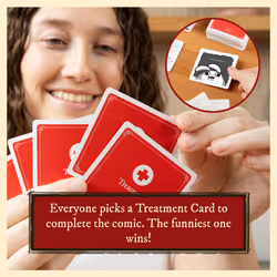 Exploding Kittens Horrible Therapist: Extra Horrible Edition 3-8 Players - Ages 17+ - 15 Minutes to Play - Comic Building Game - Party Game  Family Ga